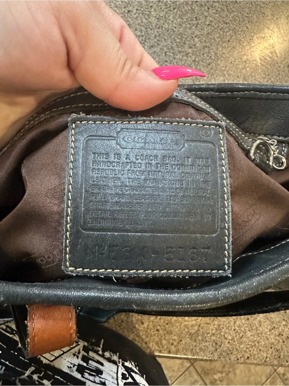 Coach Black Leather Men's Tote with Matching Wallet